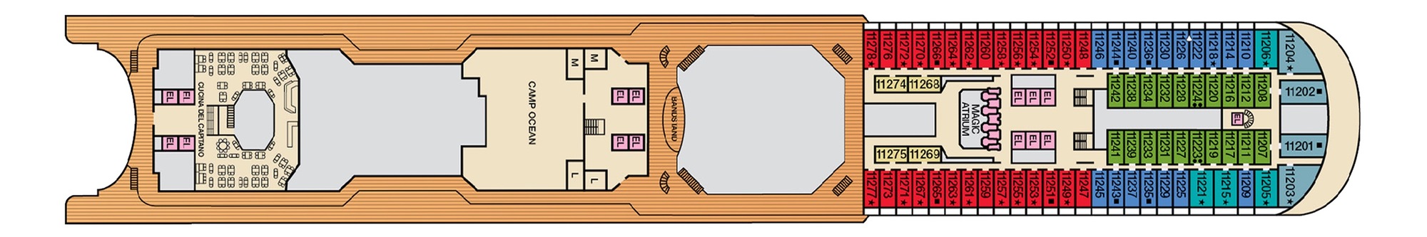 Deck 11 plan